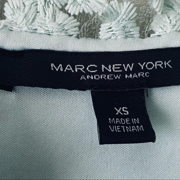 Marc Nee York  fully lined lime green XS lace short sleeve top - Picture 4 of 7